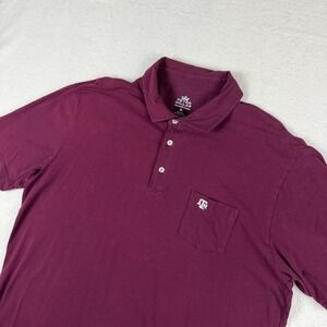 Peter Millar Texas A&M Polo Shirt Mens XL Maroon Mountainside Cotton Stretch